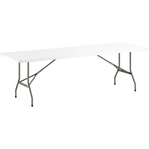 8' White Folding Table