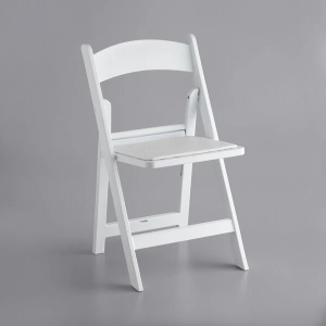 Padded Garden Chair - White